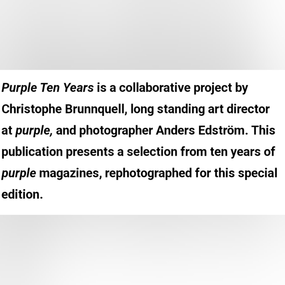 2002 Purple Ten Years Magazine - Picture 3 of 14